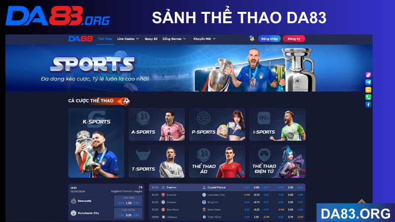 Sảnh thể thao da83