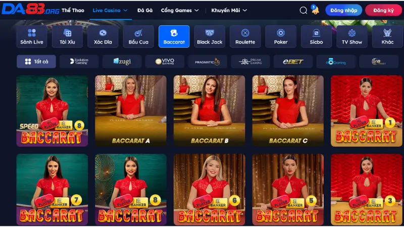 baccarat da83 là gì